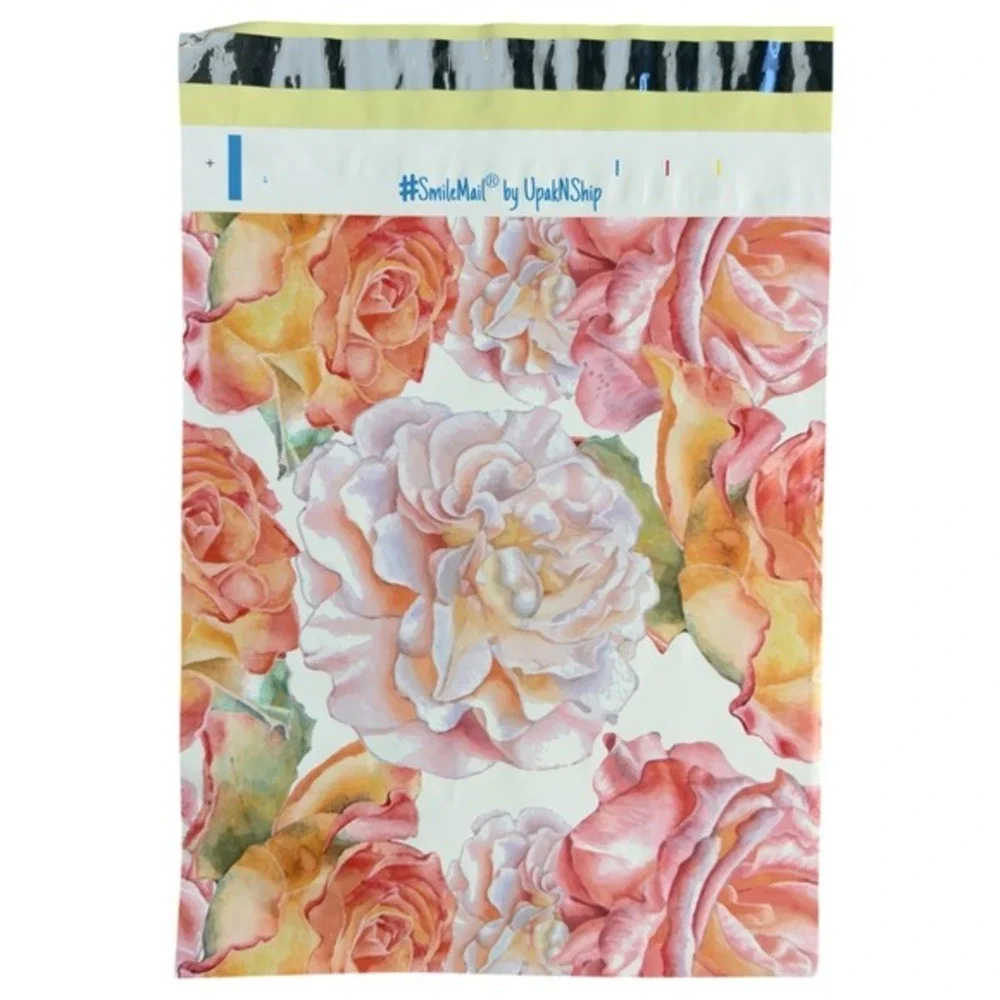 80 Poly Mailers 10x13 Shipping Envelopes‎ Roses Self Seal Waterproof Polymaile
